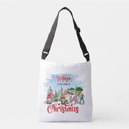 Cute Gnome Celebrance Kerstfeestdag Crossbody Tas (Voorkant)