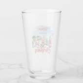 Cute Gnome Celebrance Kerstfeestdag Glas (Achterkant)