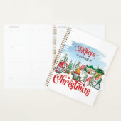 Cute Gnome Celebrance Kerstfeestdag Planner (Display)