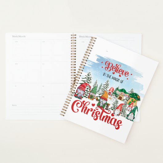 Cute Gnome Celebrance Kerstfeestdag Planner (Display)