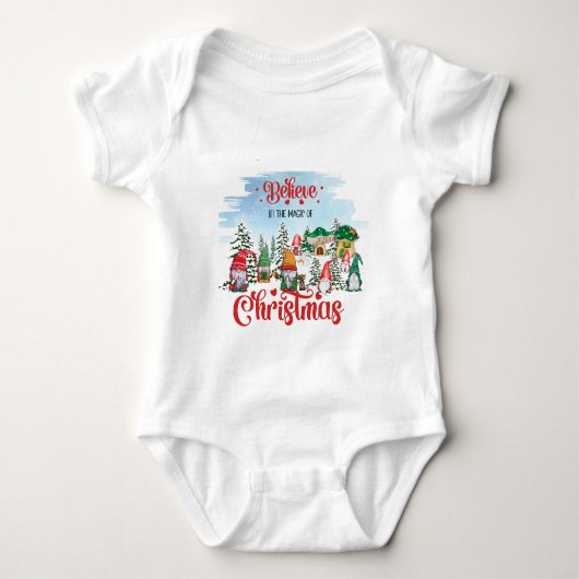 Cute Gnome Celebrance Kerstfeestdag Romper (Voorkant)