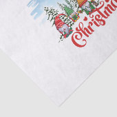 Cute Gnome Celebrating Christmas Holiday Tissuepapier (Detail)
