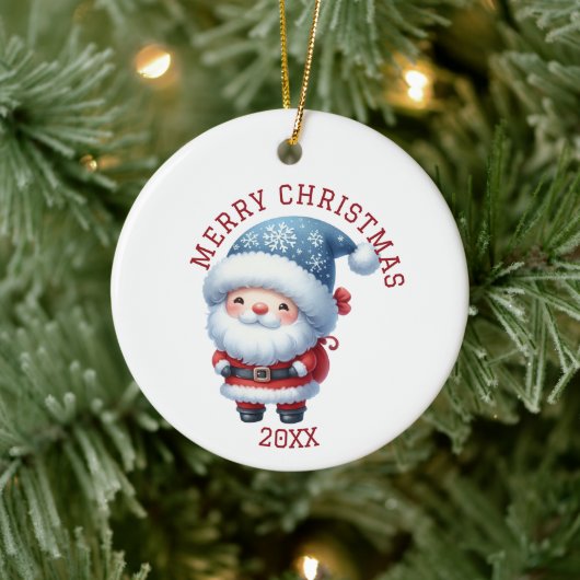 Cute Gnome Christmas Keramisch Ornament (Boom)