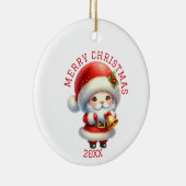 Cute Gnome Christmas Keramisch Ornament (Rechts)