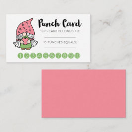 Cute Gnome Classroom Incentive Reward Kaart Visitekaartje