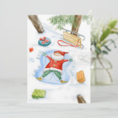 Cute Gnome Colorful waterverf Feestdagenkaart (Staand voorkant)