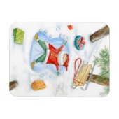 Cute Gnome Colorful waterverf Magneet (Horizontaal)