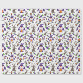 Cute Gnome Enge Pompoen Snoepjes Halloween Cadeau  Cadeaupapier (Vlak)