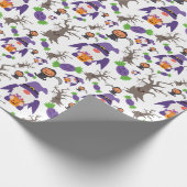 Cute Gnome Enge Pompoen Snoepjes Halloween Cadeau  Cadeaupapier (Hoek)