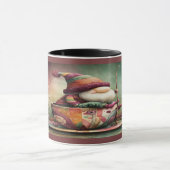 Cute Gnome Fishing in a Teacup Whimsical Mug Mok (Midden)