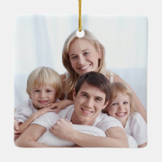 Cute GNOME for the FEESTDAGEN Family Photo Keramisch Ornament (Achterkant)