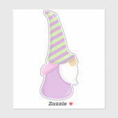 Cute Gnome, Garden Gnome, Little Gnome, Beard, Pet Sticker (Vel)