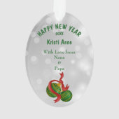 Cute Gnome Gift Surprise Ornament (achterkant)