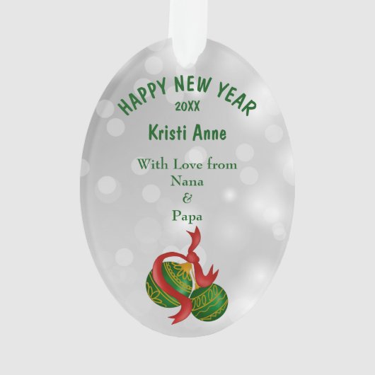 Cute Gnome Gift Surprise Ornament (achterkant)