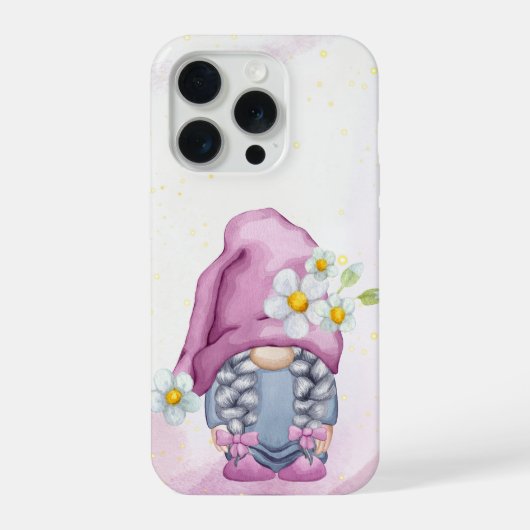 Cute Gnome Girl Phone Case iPhone Hoesje (Achterkant)