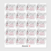 Cute Gnome Great Customers Dank je grappige woords Sticker (Vel)