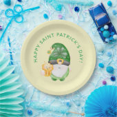 Cute Gnome Happy Saint Patricks Day Party Papieren Bordje (Feest)
