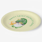 Cute Gnome Happy Saint Patricks Day Party Papieren Bordje (Gekanteld)