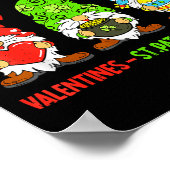 Cute Gnome Happy Valentines St Patricks Easter Hol Poster (Hoek)