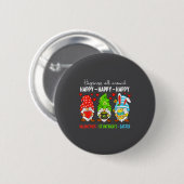 Cute Gnome Happy Valentines St Patricks Easter Hol Ronde Button 5,7 Cm (Voorkant /achterkant)
