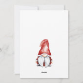 Cute Gnome Holiday-fotokaart Feestdagenkaart (Achterkant)