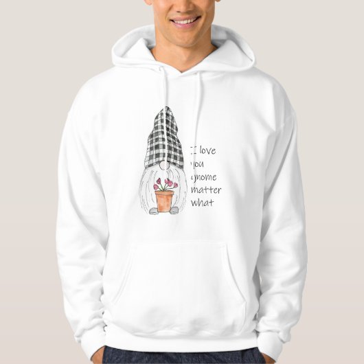 Cute Gnome Hoodie Ik hou van jou... (Voorkant)