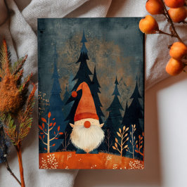 Cute Gnome Illustration Whimsical Christmas  Briefkaart