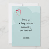 Cute Gnome in Love Merry Christmas (Achterkant)