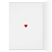 Cute Gnome in Red met Heart Birthday (Binnen (Links))