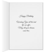 Cute Gnome in Red met Heart Birthday (Binnen (Rechts))