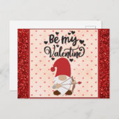 Cute Gnome is mijn Valentijn Valentijnsdag Briefkaart (Voorkant / Achterkant)
