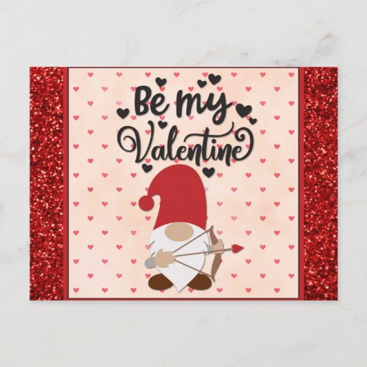 Cute Gnome is mijn Valentijn Valentijnsdag Briefkaart (Voorkant)