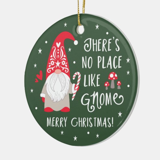 Cute Gnome keramisch Ornament (Links)