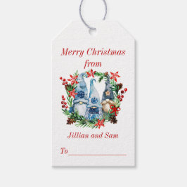 Cute Gnome kerst Cadeaulabel