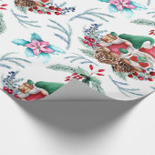 Cute Gnome kerst Cadeaupapier (Hoek)