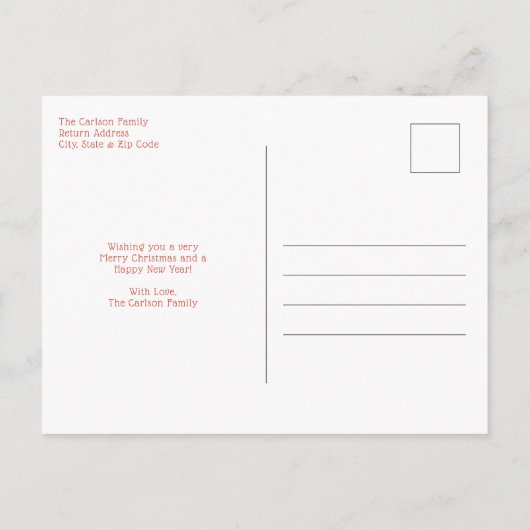 Cute Gnome kerst Feestdagenkaart (Achterkant)