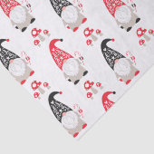 Cute Gnome kerst Tissuepapier (Detail)