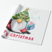 Cute Gnome kerstakelpapier Cadeaupapier (Uitgerold)