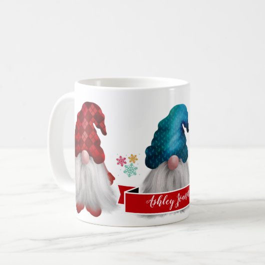Cute Gnome kerstcadeau-Mok voor koffie Koffiemok (Voorkant links)