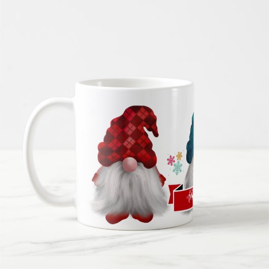 Cute Gnome kerstcadeau-Mok voor koffie Koffiemok (Links)