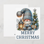 Cute Gnome-kerstkaart Feestdagenkaart (Voorkant / Achterkant)