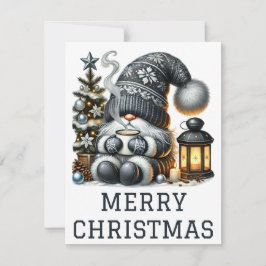 Cute Gnome-kerstkaart Feestdagenkaart