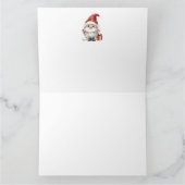Cute Gnome-kerstkaart Kaart (Binnen)