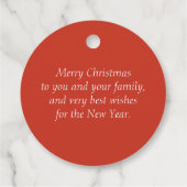 Cute Gnome kerstverlichting - Aangepaste cadeautje Bedankjes Labels (Achterkant)