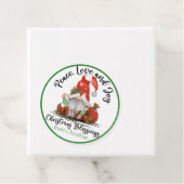 Cute Gnome kerstverlichting - Aangepaste cadeautje Bedankjes Labels (In situ)