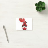 Cute Gnome Ladybug With Heart Balloon Post-it® Notes (Kantoor)