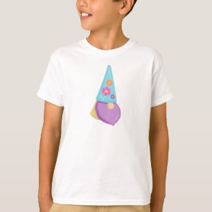 Cute Gnome, Little Gnome, Garden Gnome, Flowers T-shirt
