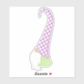 Cute Gnome, Little Gnome, Garden Gnome, Pet, Beard Sticker (Vel)