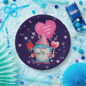 Cute Gnome Love is in Air Papieren Bordje (Feest)