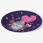 Cute Gnome Love is in Air Papieren Bordje (Gekanteld)